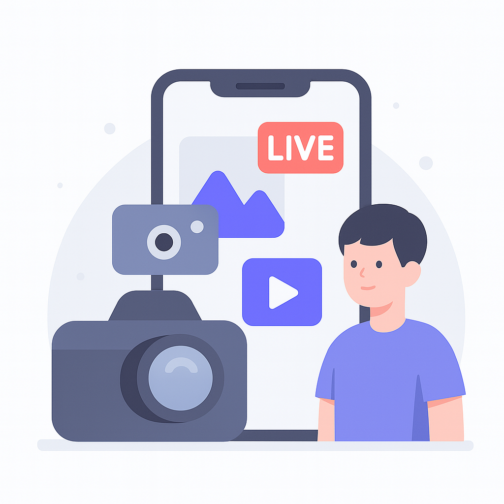 写真・動画・ライブストリーミング